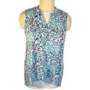Chico's Tunic Tank Top XXL Women's V-Neck Stretch Abstract Animal Print
